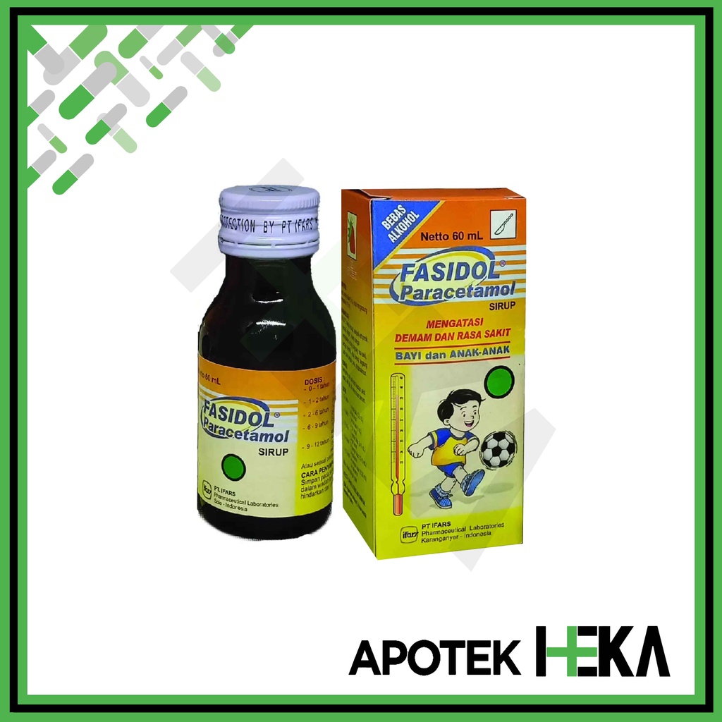 Fasidol Sirup 60 ml - Sirup Paracetamol Demam Anak (SEMARANG)