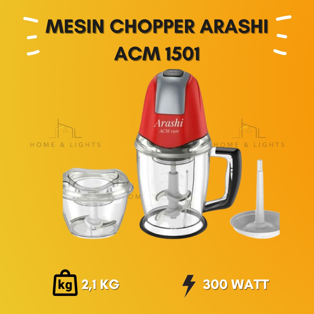 Mesin Chopper Arashi ACM 1501 / Food processor Food Chopper