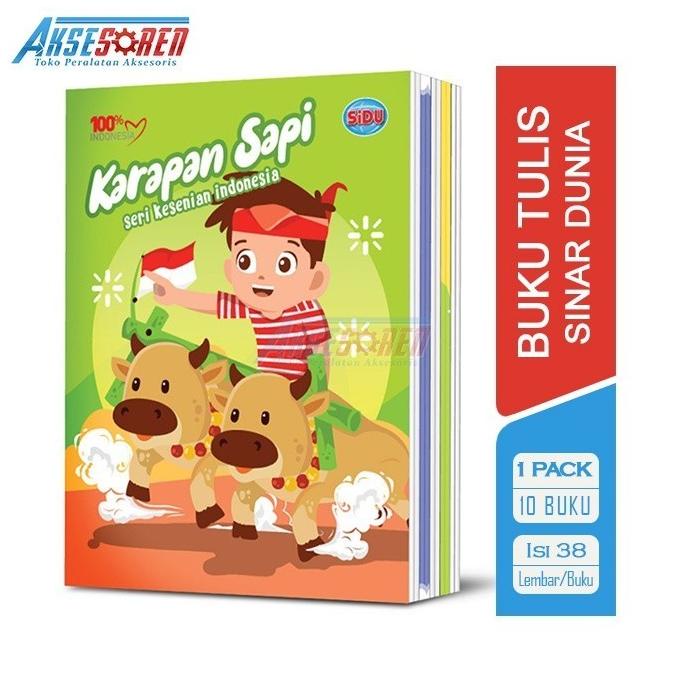 

BAGU5 BUKU TULIS SEKOLAH SINAR DUNIA 38 LEMBAR [1 PACK] / SIDU WRITE BOOK )S@