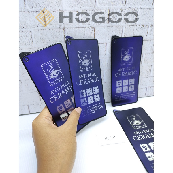 TEMPERED GLASS CERAMIC ANTI BLUE MATTE INFINIX HOT 8 9 10 11 12 I S PLAY NFC S4 S5 LITE SMART 3 4 5 6 PLUS NOTE 7 10 11 LITE PRO ZERO 5 X PRO