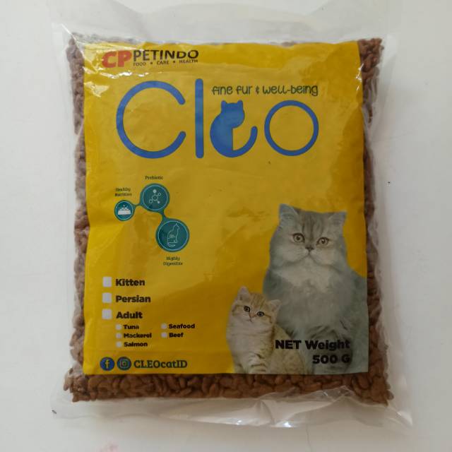 Cleo persian repack 500g makanan kucing