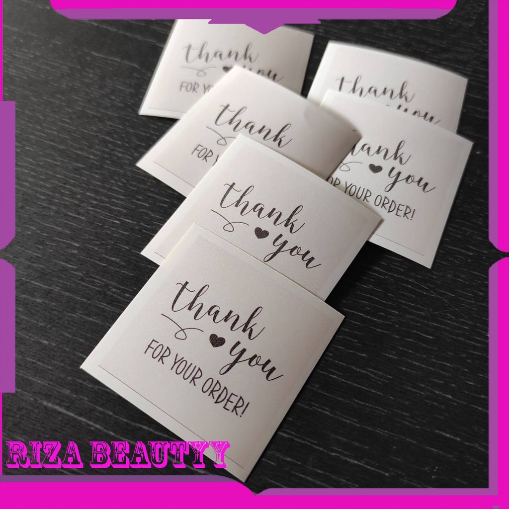 

30pcs Kertas Stiker Thank You Untuk Olshop Sticker Ucapan Terima Kasih