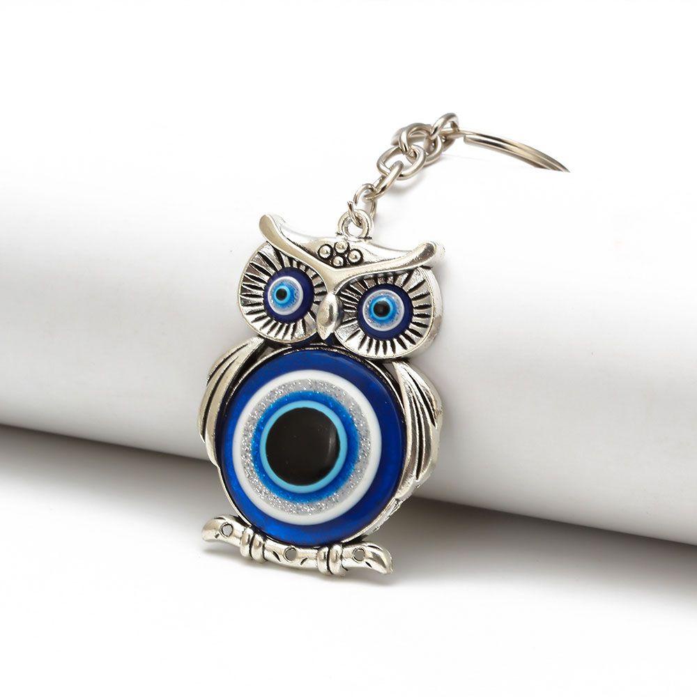 [Elegan] Gantungan Kunci Mobil Charms Hanger Owl Rumbai Lucky Charm Evil Eye Car Pendant