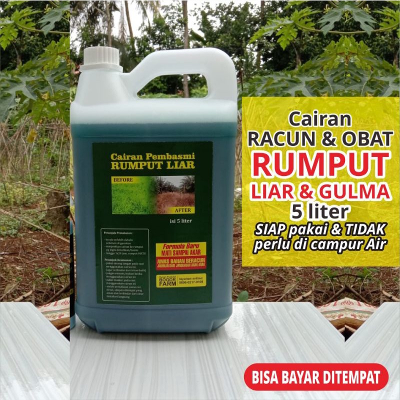 [bogorfarm]Cairan PEMBASMI RUMPUT LIAR &amp; GULMA 5 liter