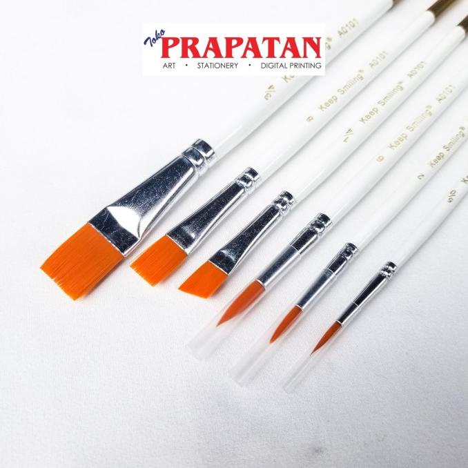 

KUAS LUKIS KEEP SMILING SET 6 PCS A0101 / PAINT BRUSH SET