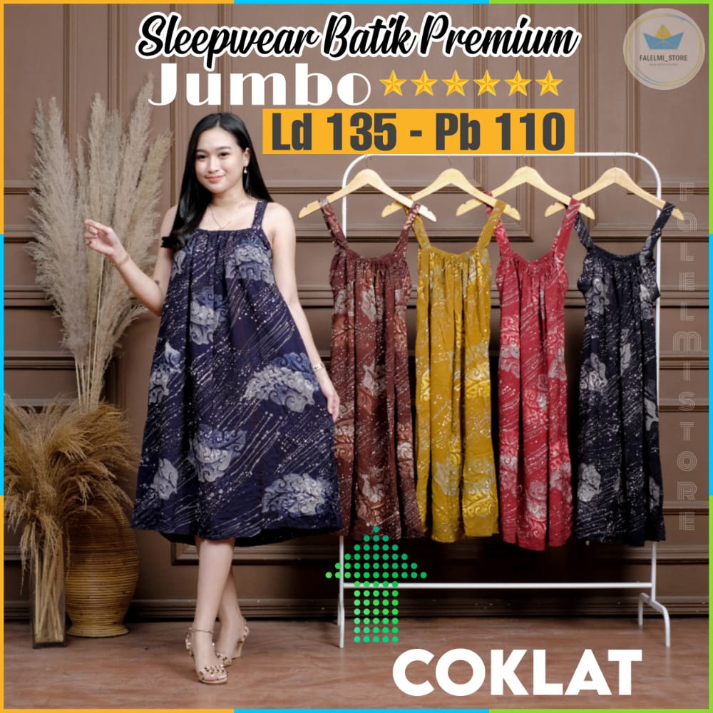 Sleepwear Sexy Jumbo Ld 130 Baju Tidur Sexy Wanita Jumbo Daster Sexy Wanita Yukensi Tali Satu Jumbo Daster Seksi Tanpa Lengan Kimono Tidur Piyama Pakaian Daster Tidur Wanita Sexy Jumbo Daster Tali Pundak Tanktop Singlet Wanita Jumbo Gaun Tidur Sexy-Madong Coklat