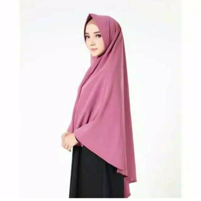 Jilbab Khimar pet jumbo  instan