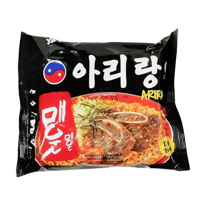 [HALAL] Arirang Extra Hot Fried Noodle 130gr Mie Goreng Korea