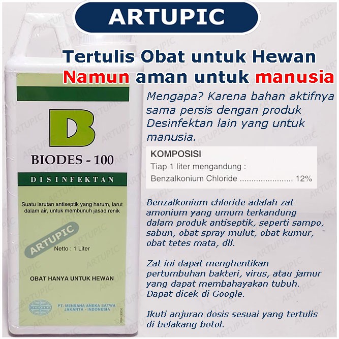 Disinfektan Desinfektan Desinfectan Disinfectan Cegah Virus Corona BIODES 1 Liter