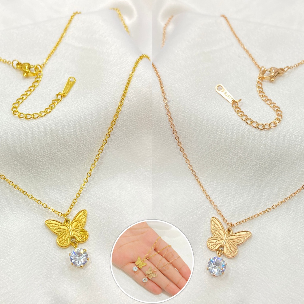 [NOIN] Kalung Titanium Wanita - Korean Style Aksesoris Wanita KT-023