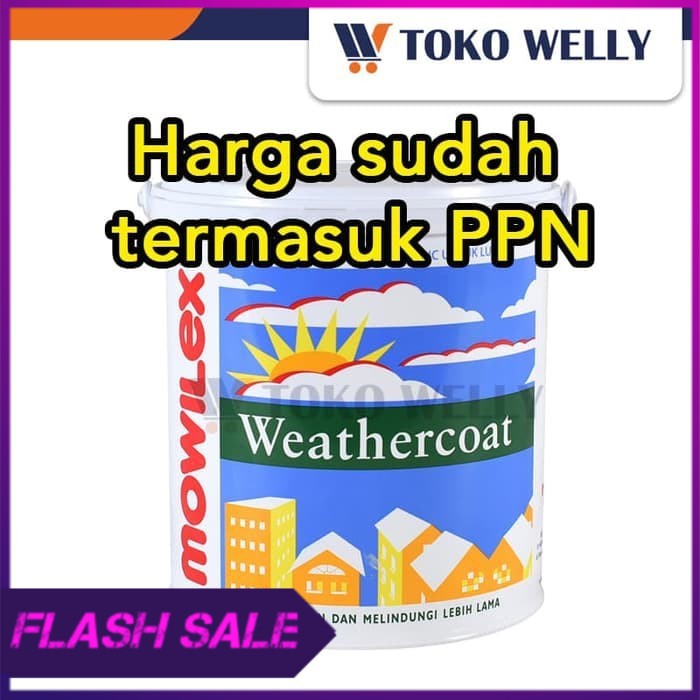 Cat Tembok Mowilex Weathercoat   Galon 2 5L