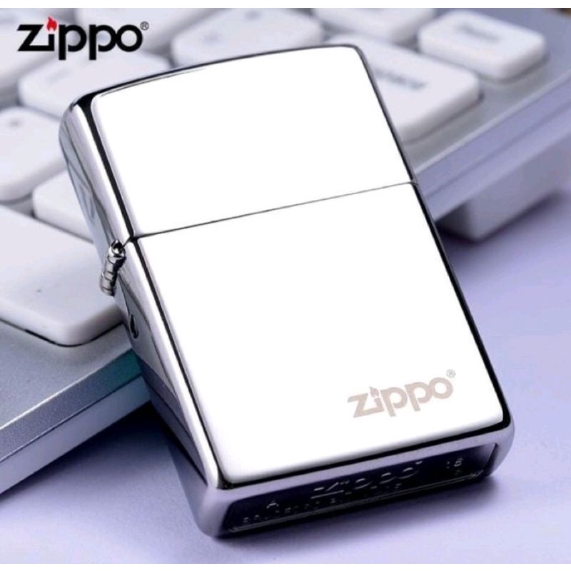 Korek Zippo Premium Silver Kilat Premium Zippo Original USA Korek Zippo Murah