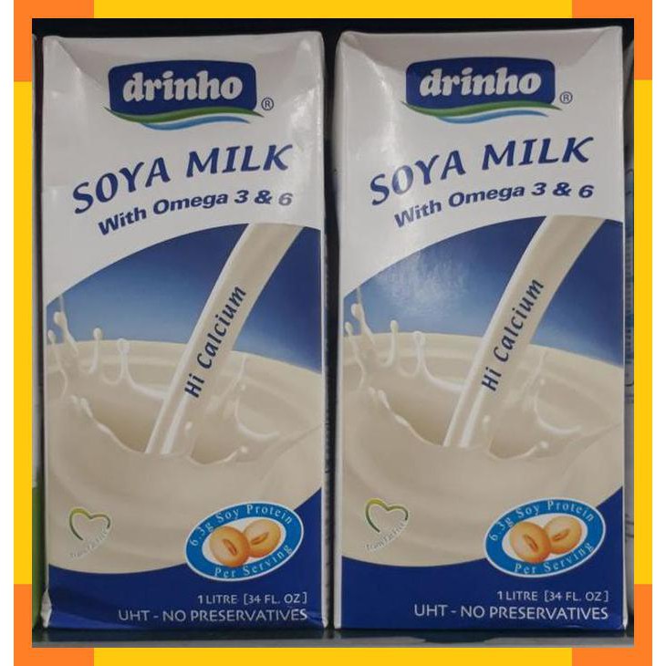 

DRINHO Soya milk with omega 3 & omega 6 long ex date 1 liter