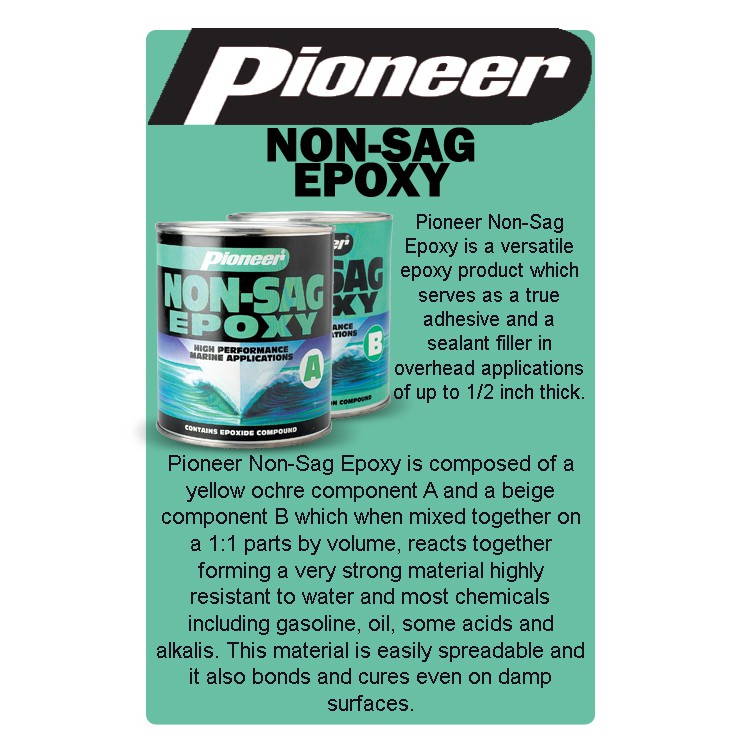 Pioneer Lem Epoxy Non Sag 800gr / Dempul dan Lem Serbaguna