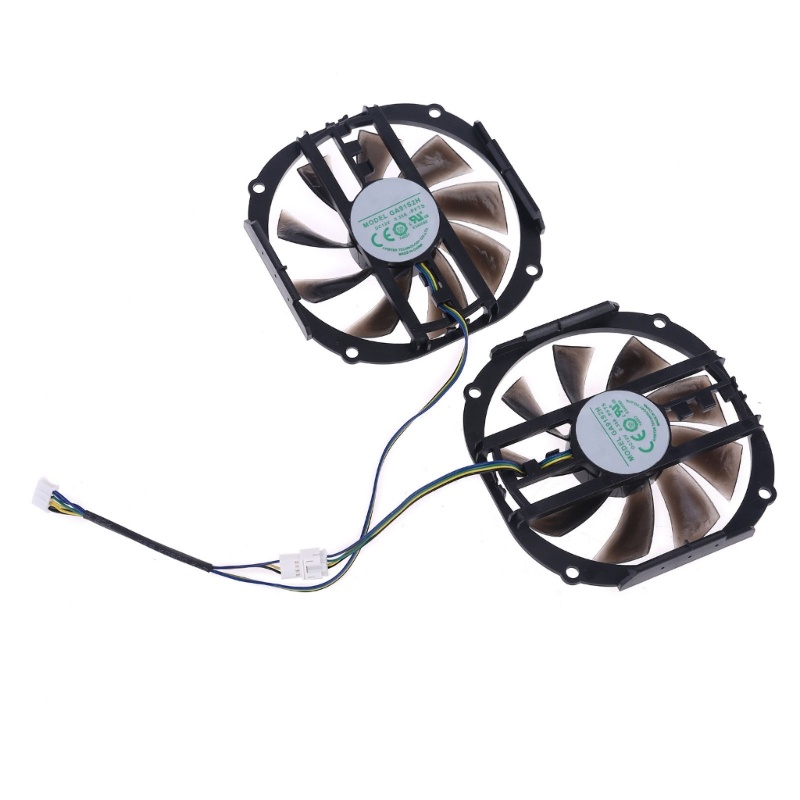 Bt 2pcs 95mm 4gb GPU Cooler Cooling Fan Untuk Kipas Kartu Grafis Yeston RX480 570 580