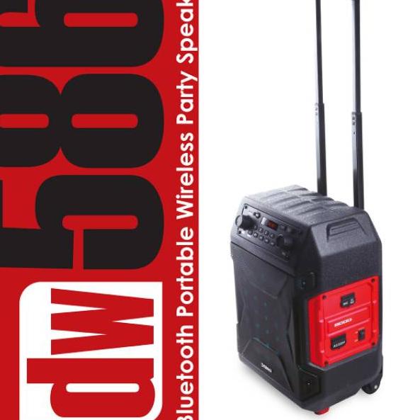 ハ Speaker Karaoke Outdoor Super Bass 2 Mic Dazumba DW586 び