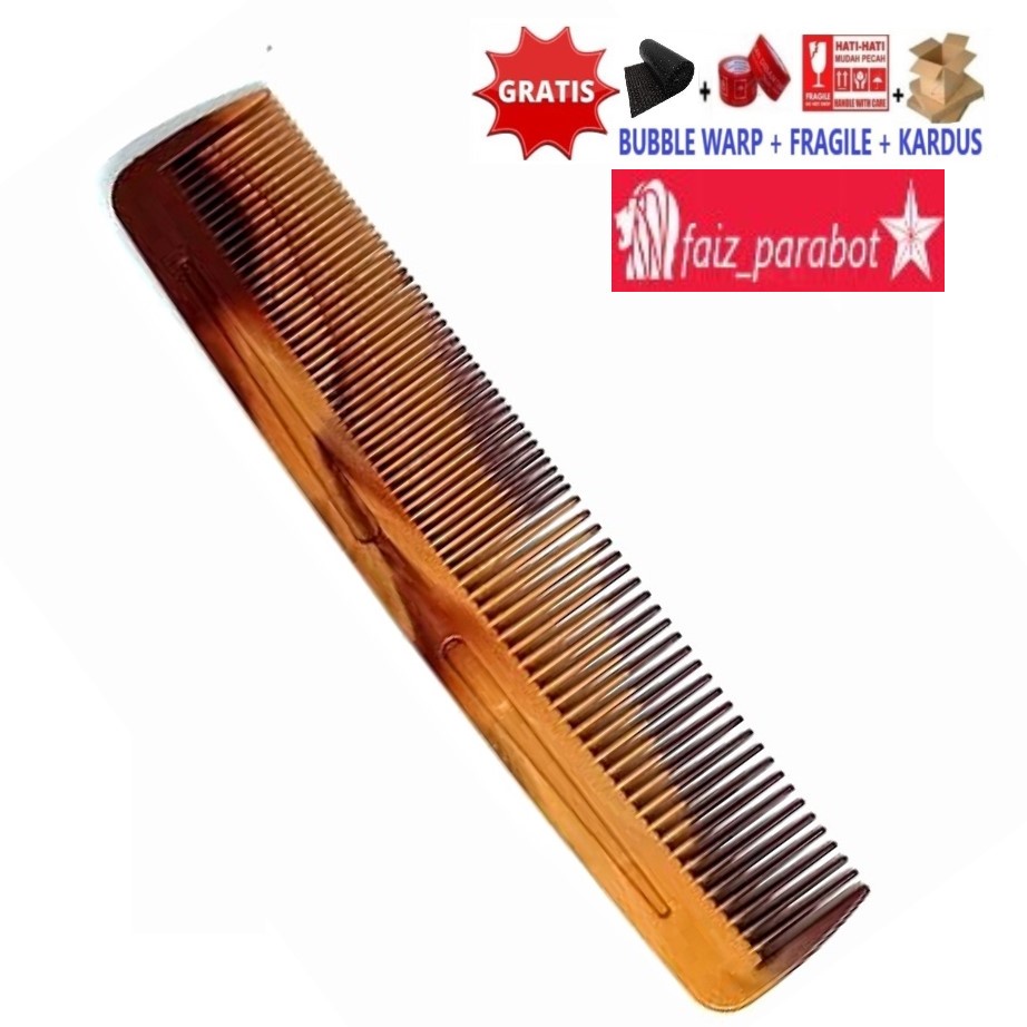 Sisir Cokelat gagang Tebal Besar | Sisir Twin | Sisir Rambut Murah