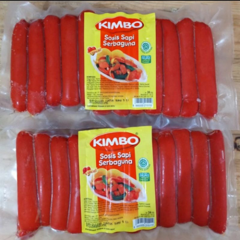 

kimbo sosis sapi serbaguna isi 24 pc 792gr