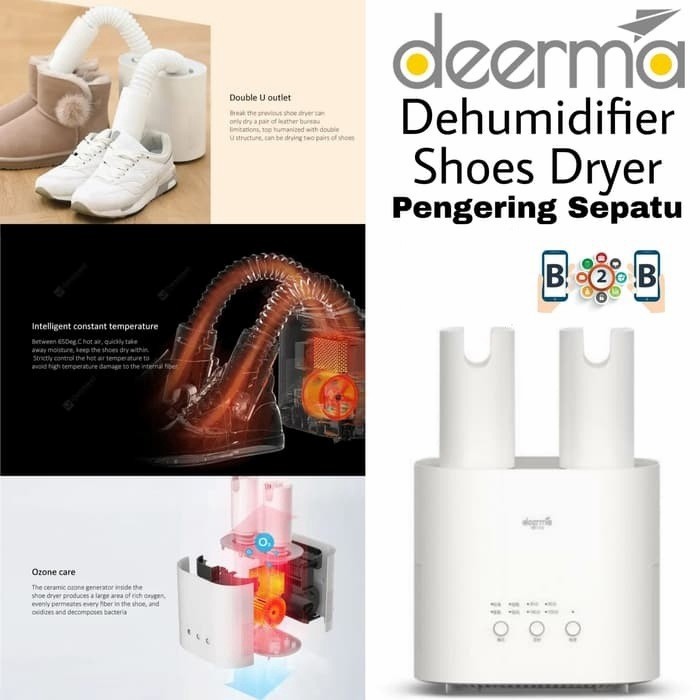 DEERMA Dehumidifier Shoes Dryer DEM-HX20 - Pengering Sepatu