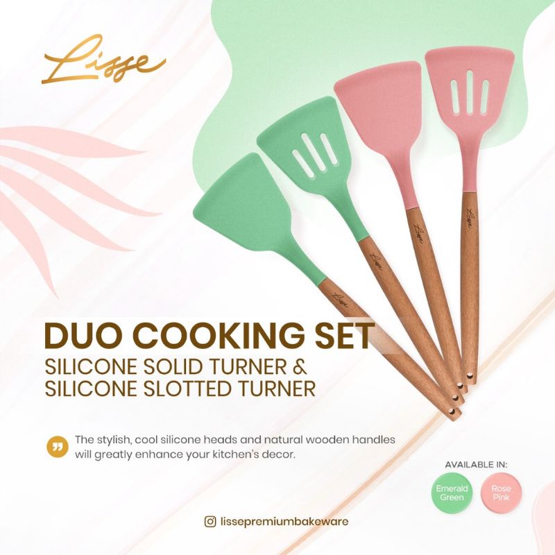 Spatula Duo Cooking Set / Spatula Masak / Sutil Premium / Spatula Premium / Spatula Lisse
