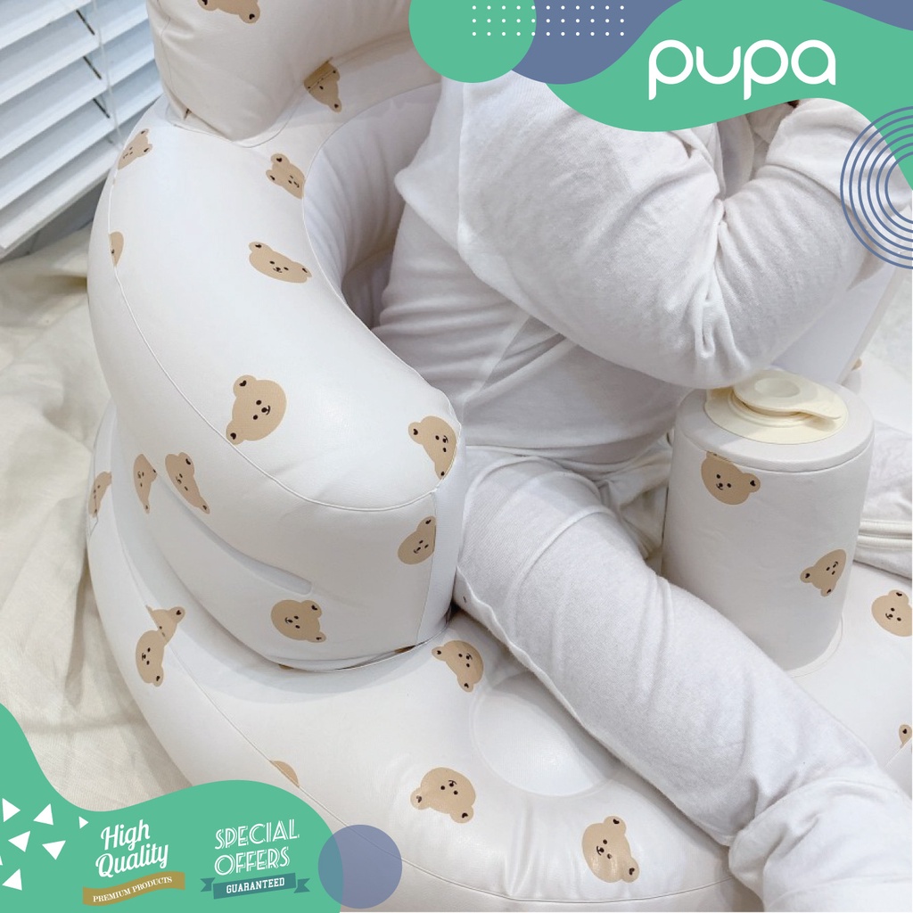 Sofa Pompa Bayi - Baby sofa inflatable seat PUPA Kursi Bayi Belajar Duduk Makan Baby Sofa Inflatable