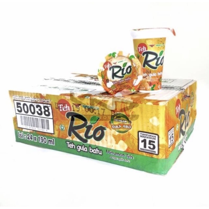 

Minuman Gelas Teh Rio 190 ML Per Dus