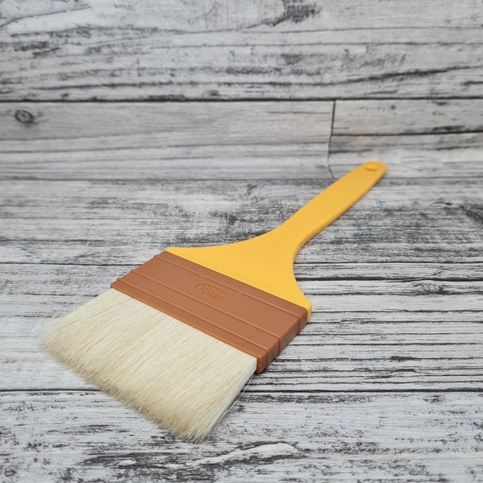 sanneng wool pastry brush 7.5cm SN4121/ kuas oles roti gagang plastik