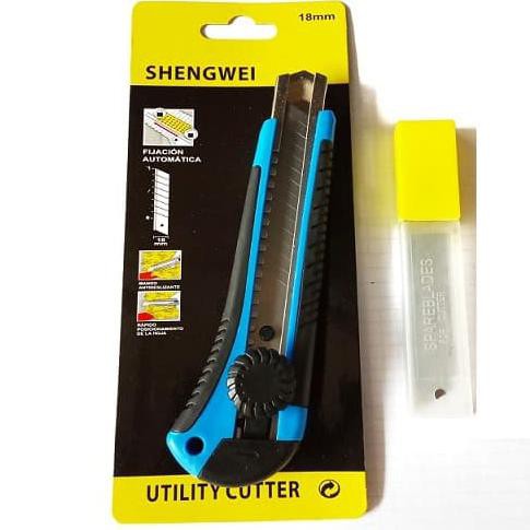 

Pisau Karter Tajam Carving Knife Cutter 18mm SHENGWEI sincer02 Murah