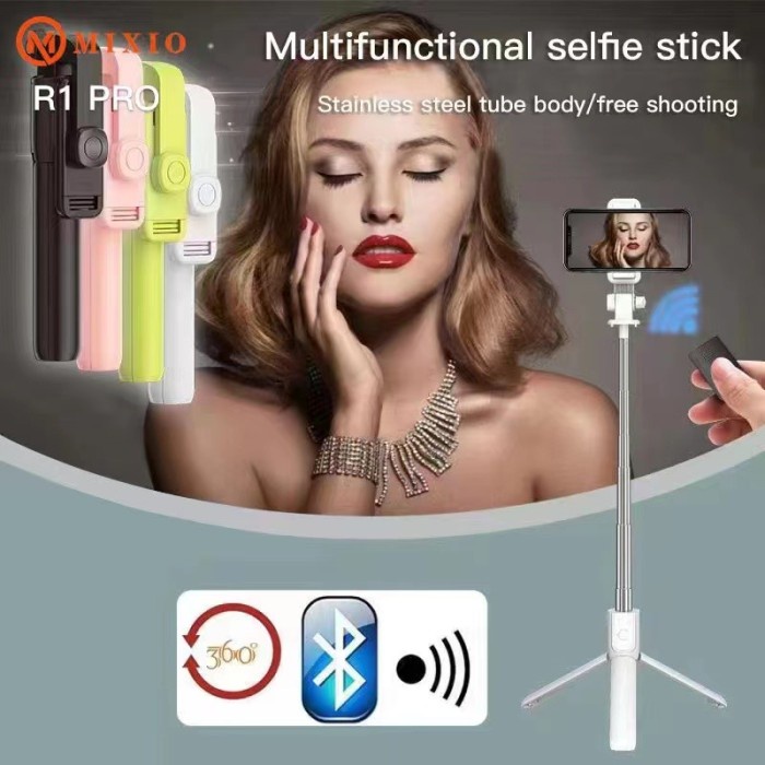 MIXIO - R1 PRO TRIPOD TONGSIS 3 in 1 / TONGSIS WIRELESS TRIPOD 360° BT