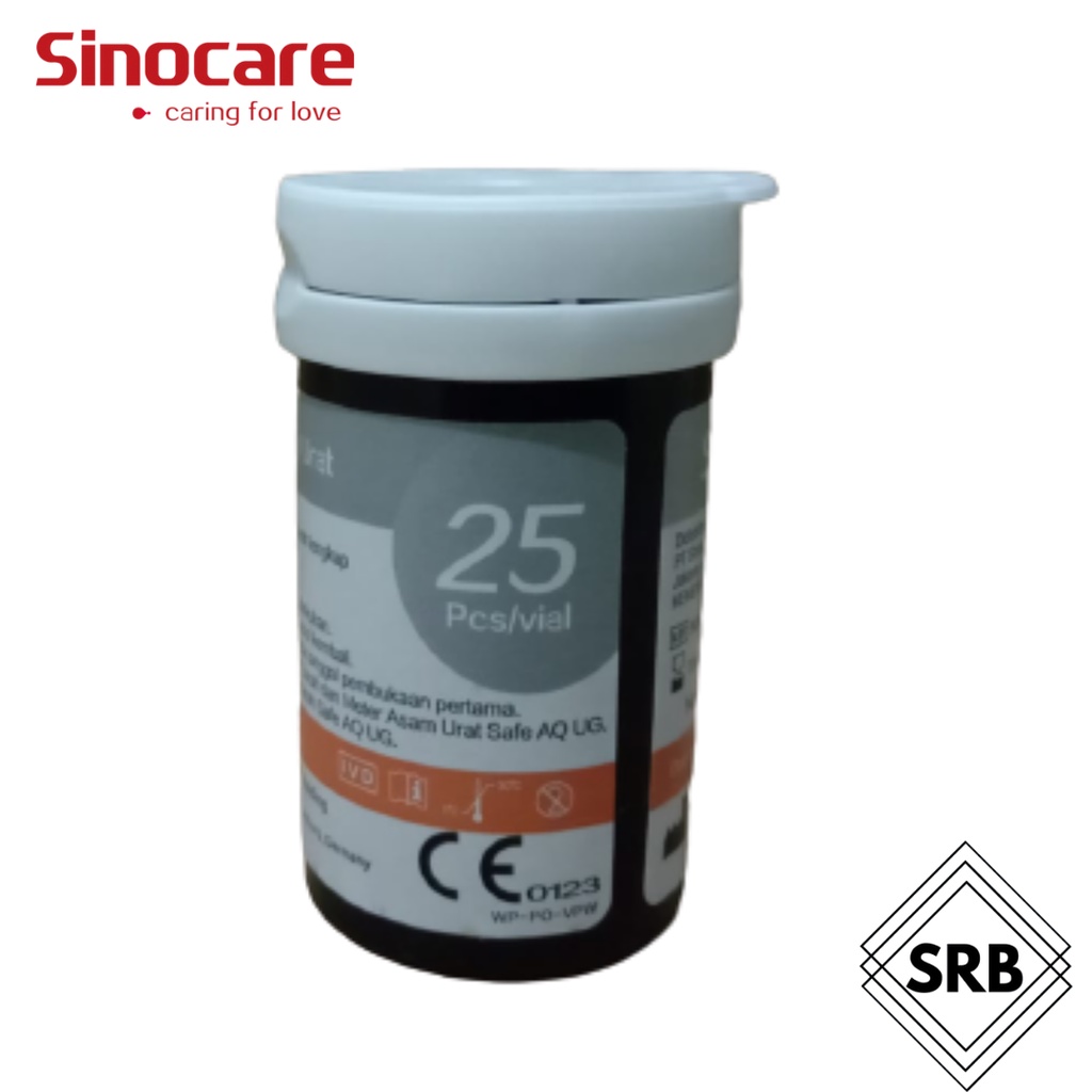 Sinocare Safe AQ UG Cek Gula Darah dan Asam Urat (Kemasan 50/25)