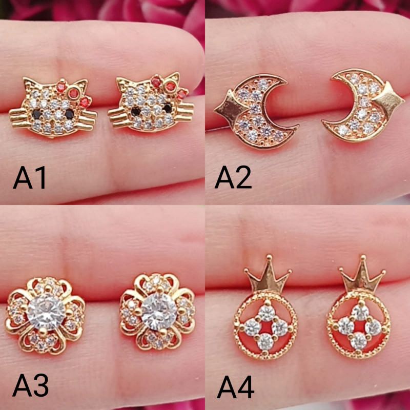 Anting lapis emas model terbaru cantik banget gays