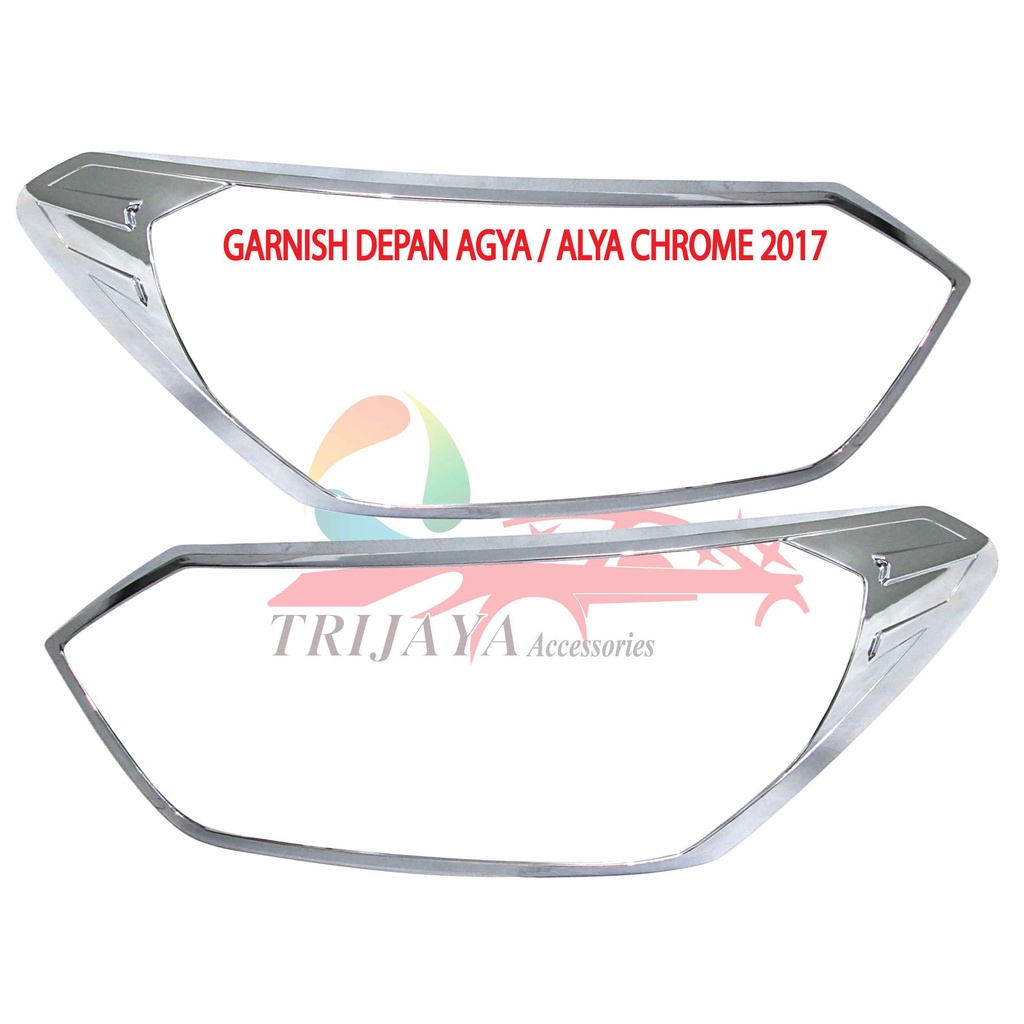 Garnish Depan Agya Alya 2017 Chrome