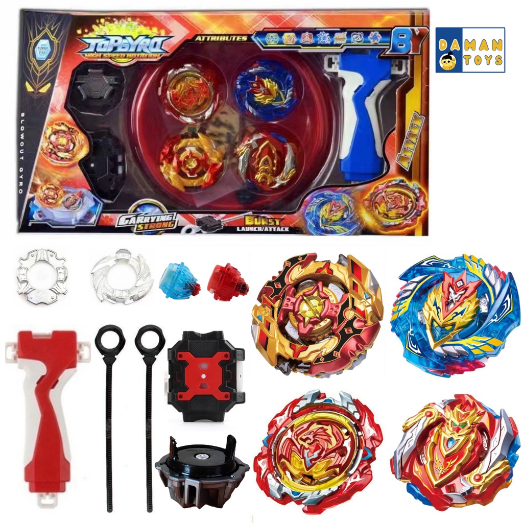 [PROMO] Gasing Beyblade Burst 4 in 1 Set Gasing GRATIS Arena Stadium ...