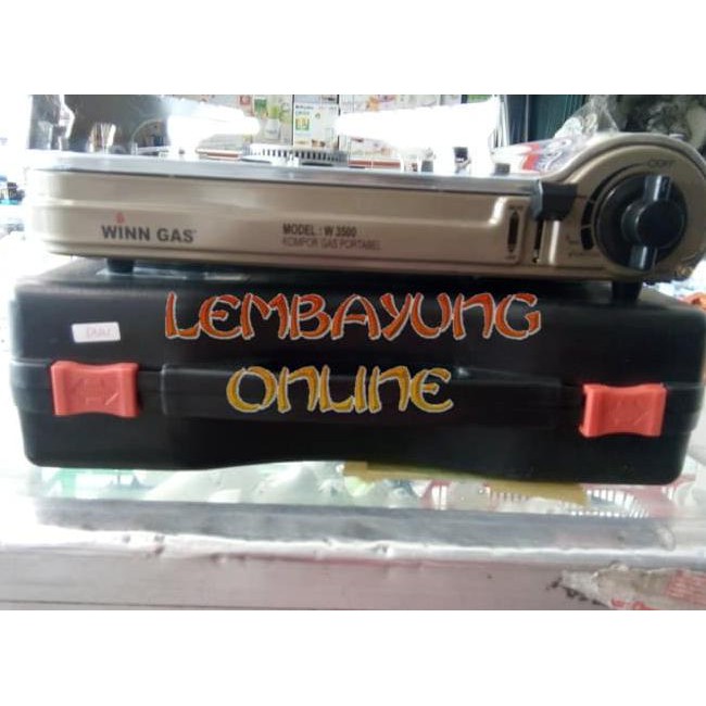 Ezlm Winn Gas W-3500 Kompor Gas Portable 2In1 Stainless Stell Gqlz