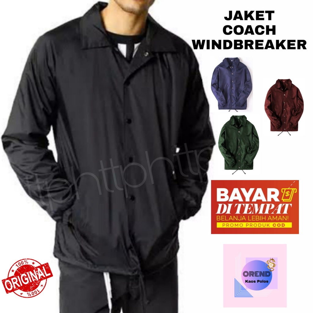 JAKET COACH / COACH JACKET WINDBREAKER APPAREL PREMIUM L - XXL POLOS
