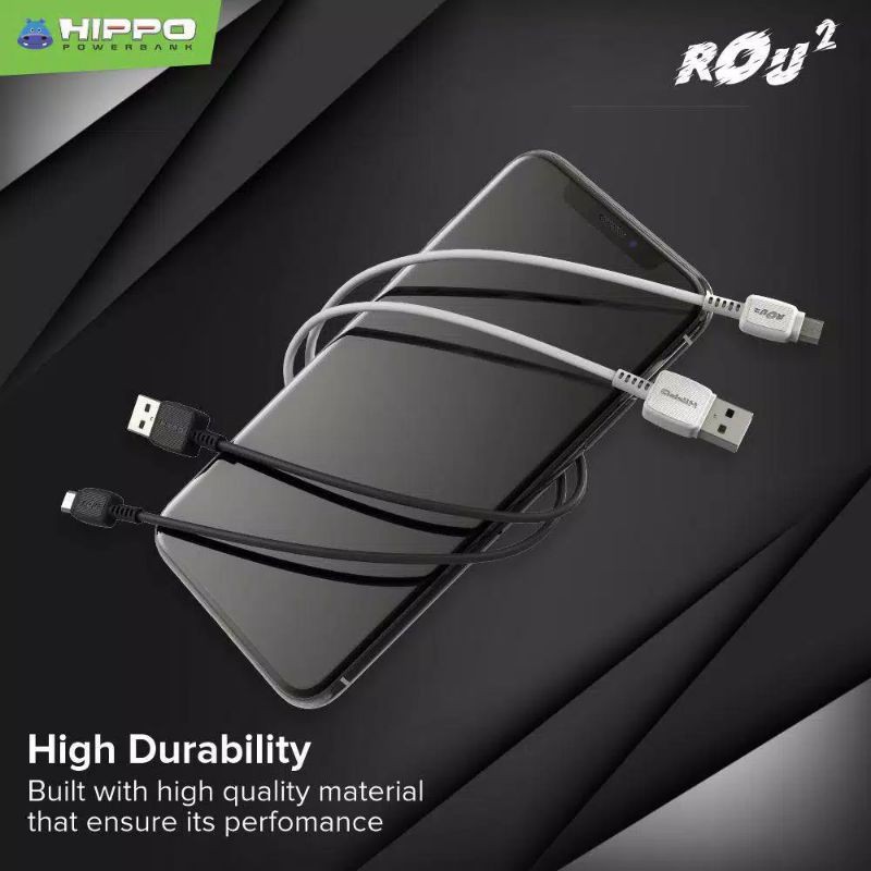 Hippo Rou2 Kabel Data Micro, type c, lightning100cm