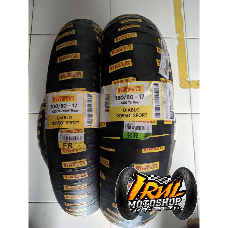 Paket Pirelli Diablo Rosso Sport 100/80-17 & 150/60-17