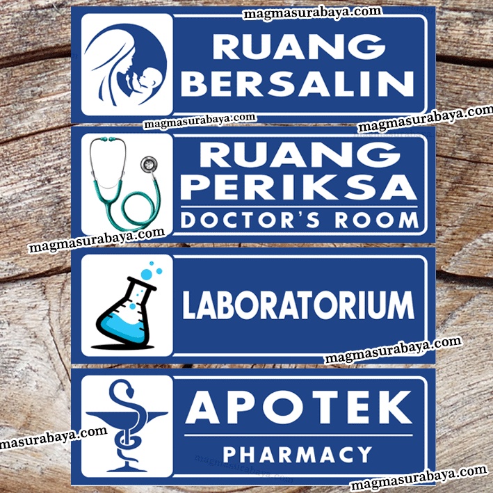 

Stiker Ruang Bersalin - Ruang Periksa - Laboratorium - Apotek