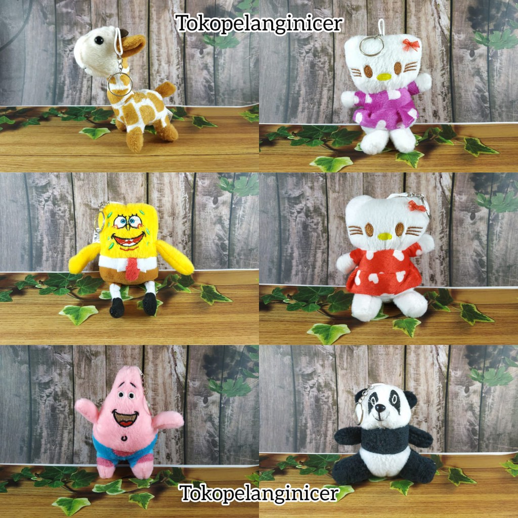 Gantungan Tas Boneka Lucu Aneka Karakter Unik Murah