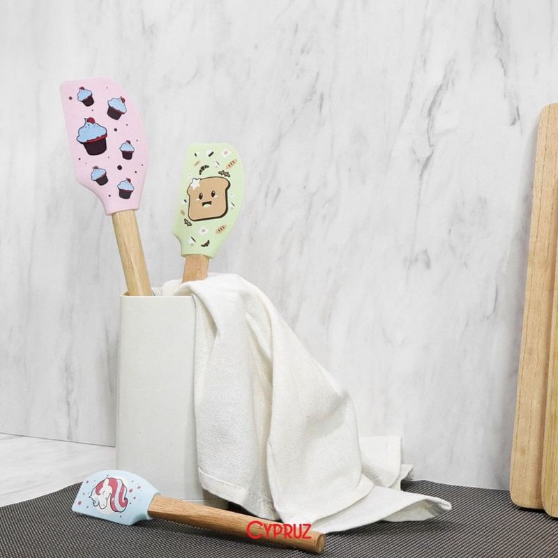 spatula silikon - sutil silikon set cypruz spatula