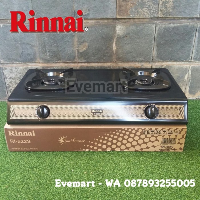 Rinnai Kompor Gas 2 Tungku RI-522S / RI 522S / RI 522 S