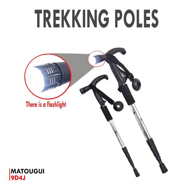 NJN  Tracking Pool Tongkat Hikking Trecking pool treking Tongkat Senter