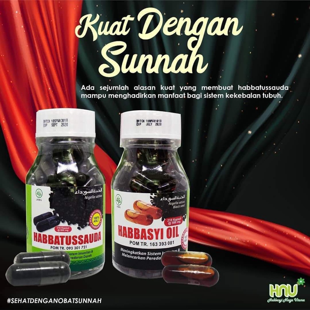 Habbatussauda Habbasy HNU Serbuk, Oil