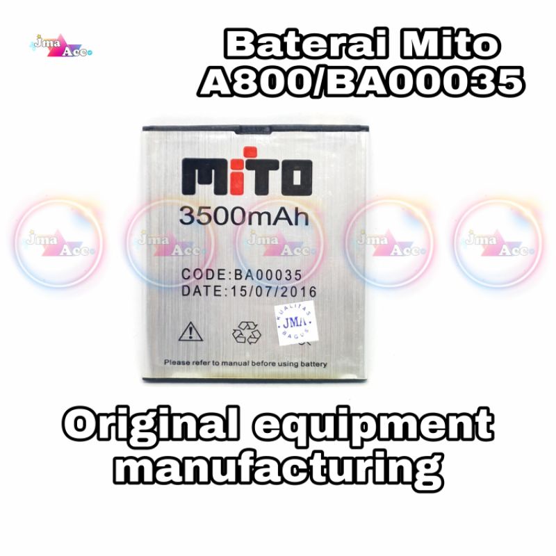 Baterai Mito A800/BA00035 JMA Battery Batre Hp