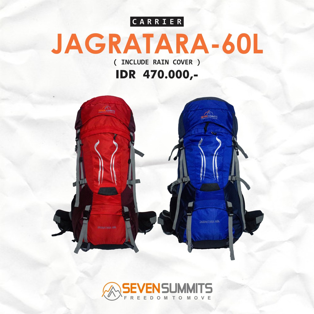 TAS CARRIER JATAKSARA 60L SEVEN SUMMITS/ TAS GUNUNG SEVEN SUMMITS