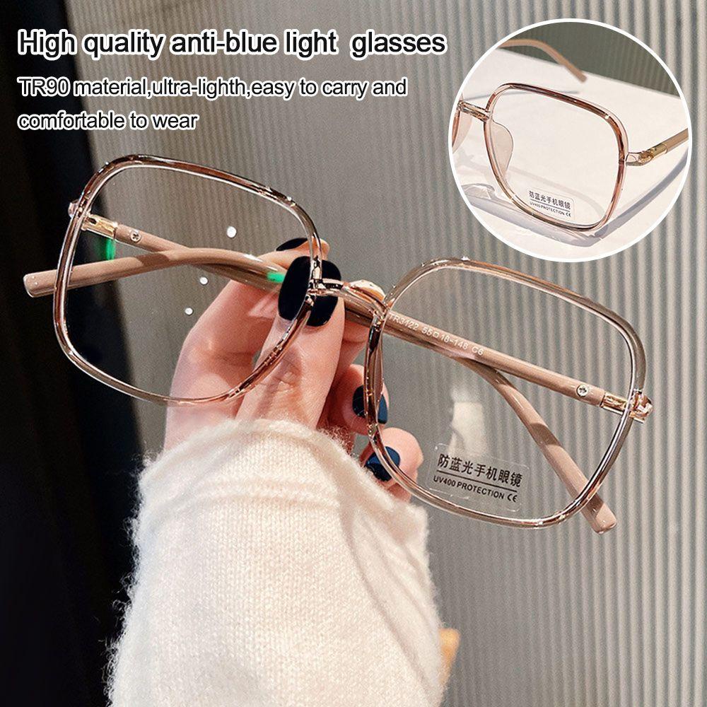 Lily Kacamata Anti-Cahaya Biru Pria Wanita Portabel Pelindung Mata Ultra Ringan Frame