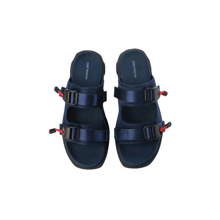 SANDAL SLIDE OBERMAIN PRIA ORIGINAL CASUAL OUTDOOR BRANDED ASLI BIRU NAVY OM17