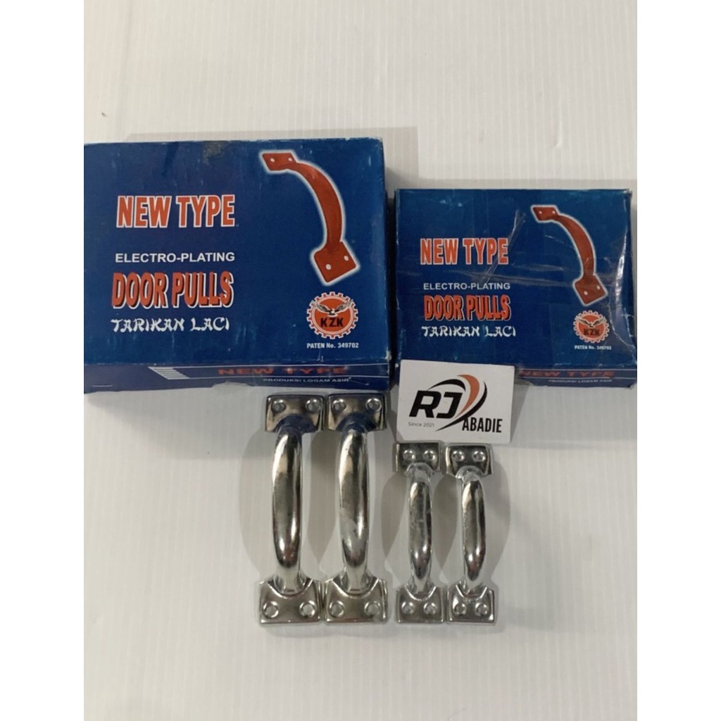 Handle Lemari Tarikan Laci Jendela Besi Chrome KZK New Type 3 4 [12pc]