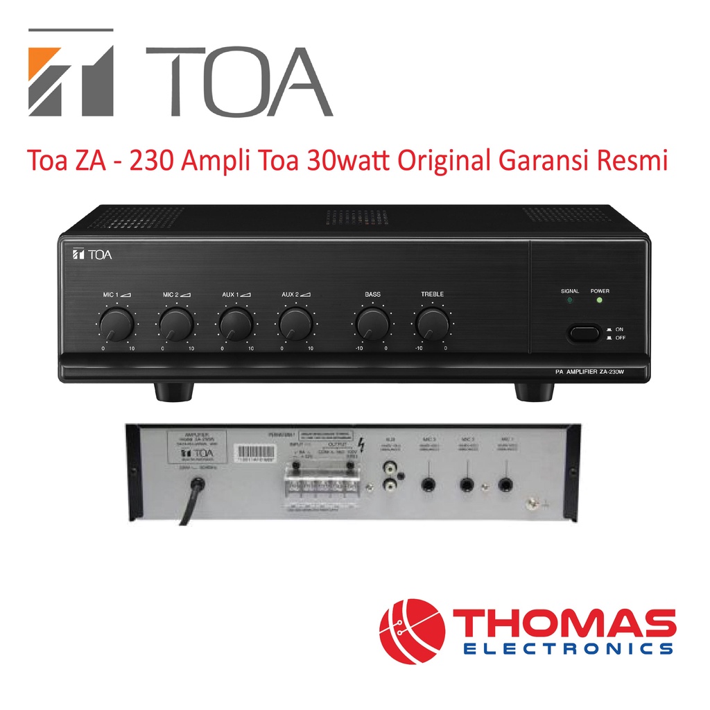 Toa ZA - 230 Ampli Toa ZA 230 30 watt Original Garansi Resmi