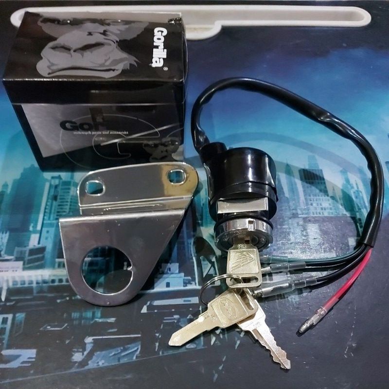 kunci kontak cb 100 cb 125  plus dudukan kontak
